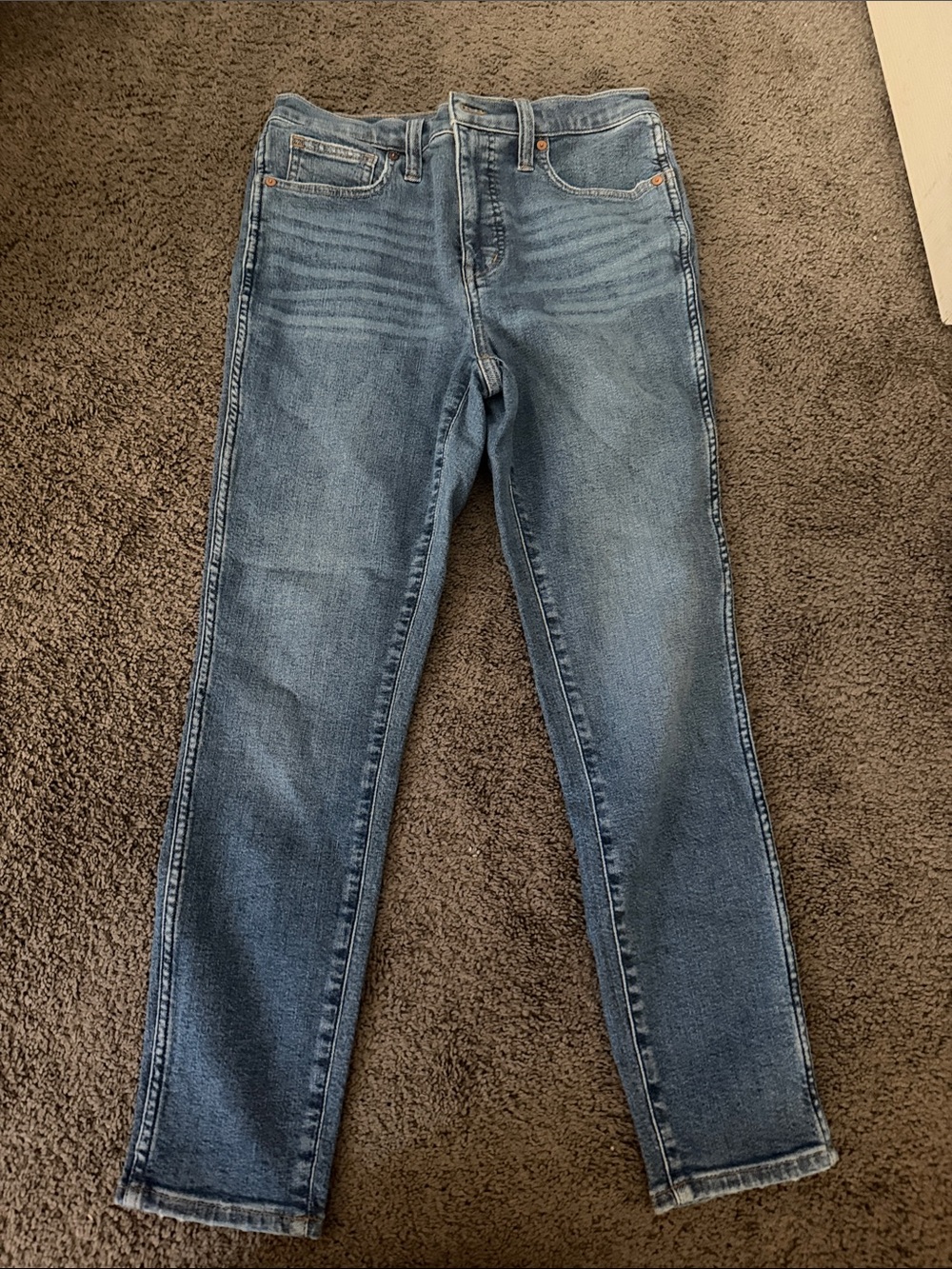 Madewell Women's 10” high rise skinny crop - Picture 3 of 4